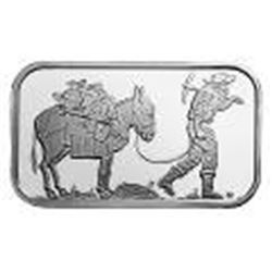 SilverTowne 1 oz Silver Bar - Retro Prospector Design