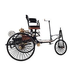 HAND MADE 1886 YELLOW AND BLACK BENZ REPLICA