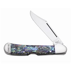 CASE 4.25" ABALONE COPPERLOCK FOLDING KNIFE