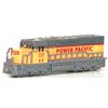 Image 1 : LOCOMOTIVE GREY AND YELLOW DIECAST DISPLAY MODEL TRAIN