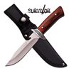 Image 1 : SURVIVOR 11" WOOD HANDLE FIXED BLADE KNIFE