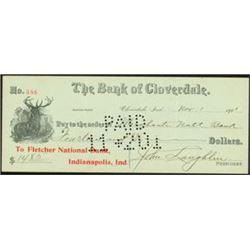 1901 Cloverdale Bank Checks