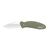 Image 1 : KERSHAW SCALLION ALUMINUM OLIVE DRAB KNIFE OVERALL LENG