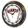 Image 1 : MLB SAN FRANCISCO GIANTS NEON WALL CLOCK