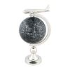 Image 1 : AIRPLANE ON GLOB W/BRASS STAND