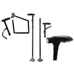 FOLDING CANE WITH BUILT IN LED FLASHLIGHT
