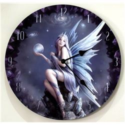 Anne Stokes Stargazer Clock  13 inch diameter  Requires