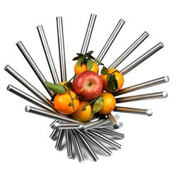 Visol Heliot Stainless Steel Modern Fruit Bowl