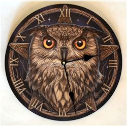 The Wise One Owl Wall Clock 11"