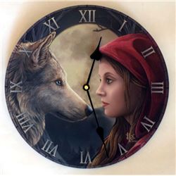 Lisa Parker's Moon Struck Clock   11 1/2 inch diameter