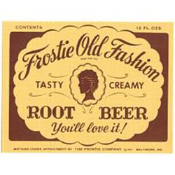 1947 Frostie Old Fashion Root Beer Label