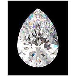 GIA CERT 0.7 CTW PEAR DIAMOND I/SI2