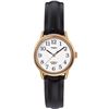 Image 1 : TIMEX GOLD TONE WOMENS WATCH W/BLACK LEATHER STRAP