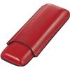 Image 1 : Blaise Red Lizard Leather 2 Finger Cigar Case