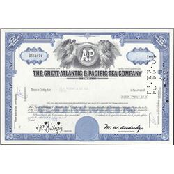Stock Certificate from the Great Atlantic & Pacific Tea