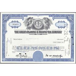 Stock Certificate from the Great Atlantic & Pacific Tea