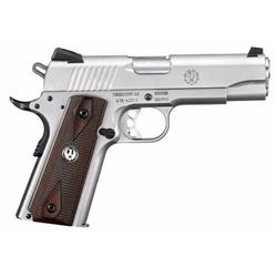 *NEW* RUGER SR1911 45 ACP SS 4.25" 7+1 FS Wood Grips Stainless Finish 736676067022