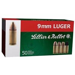 *AMMO* Sellier & Bellot SB9A 9MM Full Metal Jacket 115 Grain (500 ROUNDS) 754908500086