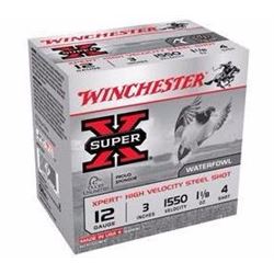 (AMMO) WINCHESTER SUPERX XPERT HV STL 12GA 3" #4 LEAD (250 ROUNDS) 020892015579