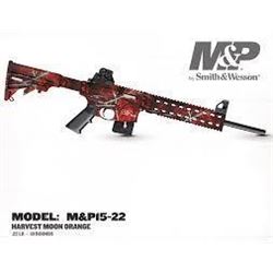 _NEW!_ SMITH AND WESSON M&P15-22 HARVEST MOON ORANGE 22 LR 022188004403