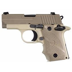 _NEW!_ SIG SAUER P238 Desert 380 ACP 2.7" 7+1 DT Grip Lt Tan Frame DT Slide 798681438020