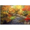 Image 1 : (ART) "A Beautiful Autumn Stream" - Original Painting (LA6998-20) ( 37-DR657)