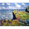 Image 1 : (ART) "A Cliff Walk, Pourville" - Claude Monet (WA1031MON-48)