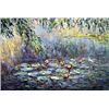 Image 1 : (ART) "At The Water Lilies" - Claude Monet 48"h x 60"w (120x150cm) (FL679MON-60) (40-DR821)