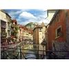 Image 1 : (ART) "A Beautiful Morning Along The Annecy Canal, France" - Original (WA7123-24) (48-DR776)