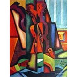  A Violin And Guitar  - Juan Gris 20 w x 24 h (50x60cm)MO2321GRI-20