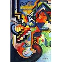  Colored Composition  - August Macke 20 w x 24 h (50x60cm) MO2148MAC-20