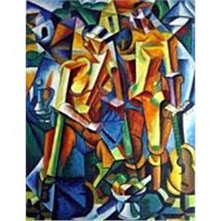 "Composition With Figures" - Liubov Sergeyevna Popova 20"w x 24"h (50x60cm)MO6854POP-20