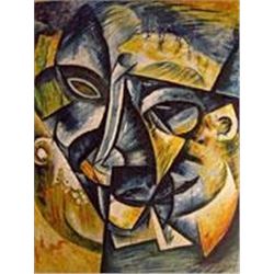 "Dynamism Of A Man's Head" - Umberto Boccioni 20"w x 24"h (50x60cm)MO4875BOC-20