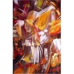  Fireworks Of Abstract Colors  - Original Painting 48 w x 72 h (120x180cm) MO7980-20