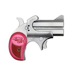 Bond Arms Girl Mini Derringer 357 Magnum/38SP 2.5" 2Round Pink Pearlite Grip UPC: 855959002502