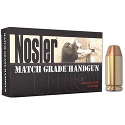 Nosler Match Grade Ammo 40 S&W Jacketed Hollow Point 180 Grain 250 Rounds UPC 054041512121