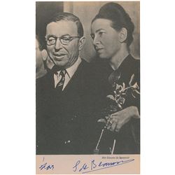 Jean-Paul Sartre and Simone de Beauvoir