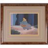 Image 1 : Dumbo production cel on custom painted background from Dumbo