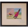 Image 1 : Donald Duck and a Peruvian Man production cels from Saludos Amigos