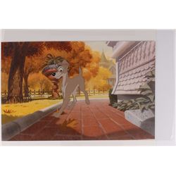 Tramp production cel from Lady and the Tramp