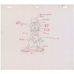 Uncle Scrooge production drawings from Ducktales