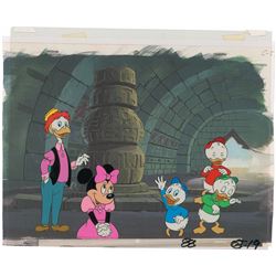 Minnie Mouse, Donald’s Nephews, and Gyro Gearloose production cel from a TV Commercial