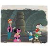 Image 1 : Minnie Mouse, Donald’s Nephews, and Gyro Gearloose production cel from a TV Commercial