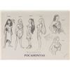 Image 1 : Pocahontas original model sheet drawing from Pocahontas