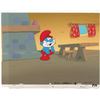 Image 1 : Papa Smurf production cel and production background from The Smurfs TV Show