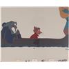 Image 1 : Mrs. Brisby and Nicodemus production cel and production background from The Secret of Nimh