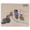Image 1 : Fievel, Tony, and Others color model production cel and drawings from An American Tail