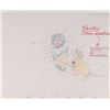 Image 2 : Fievel, Tony, and Others color model production cel and drawings from An American Tail