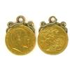 Image 1 : Edward VII 1902 £2, scroll mount soldered on...