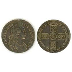 William III 1695 crown Septimo, minor die flaws in field, good VF. (1)  £100...